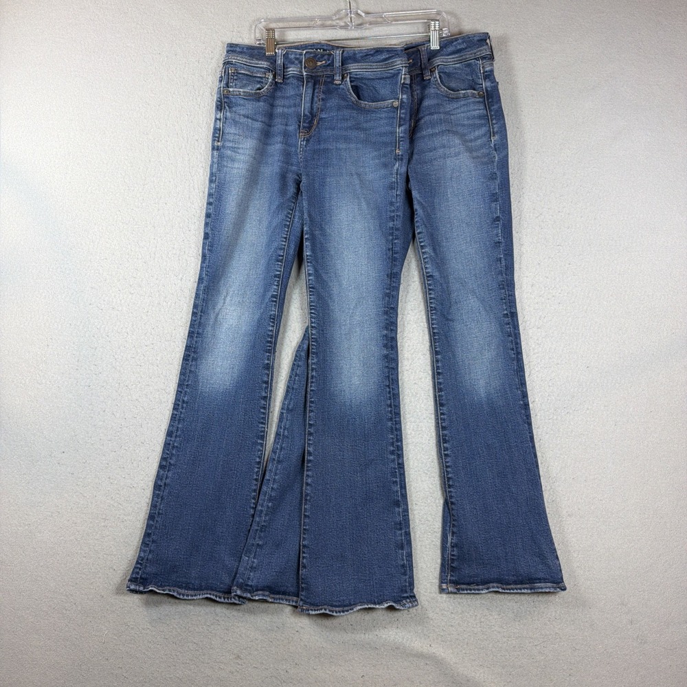 American Eagle Women Kick Boot Jeans Blue Size 2 X-Short (26 x 29) Lot of 2